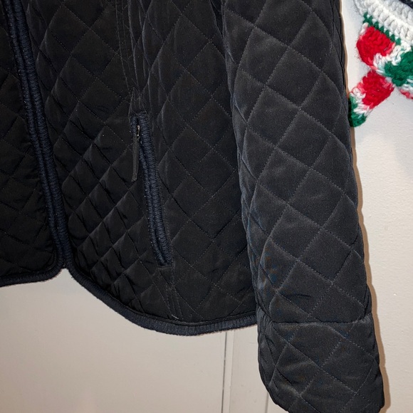 Croft & Barrow Black Quilted Winter Coat Hooded 2X - Picture 3 of 5